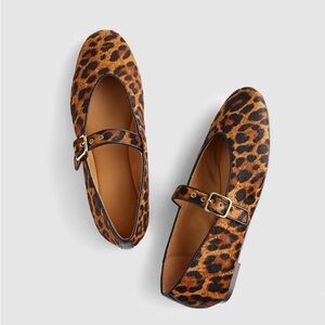 Madewell Leopard Print Flats with Buckle